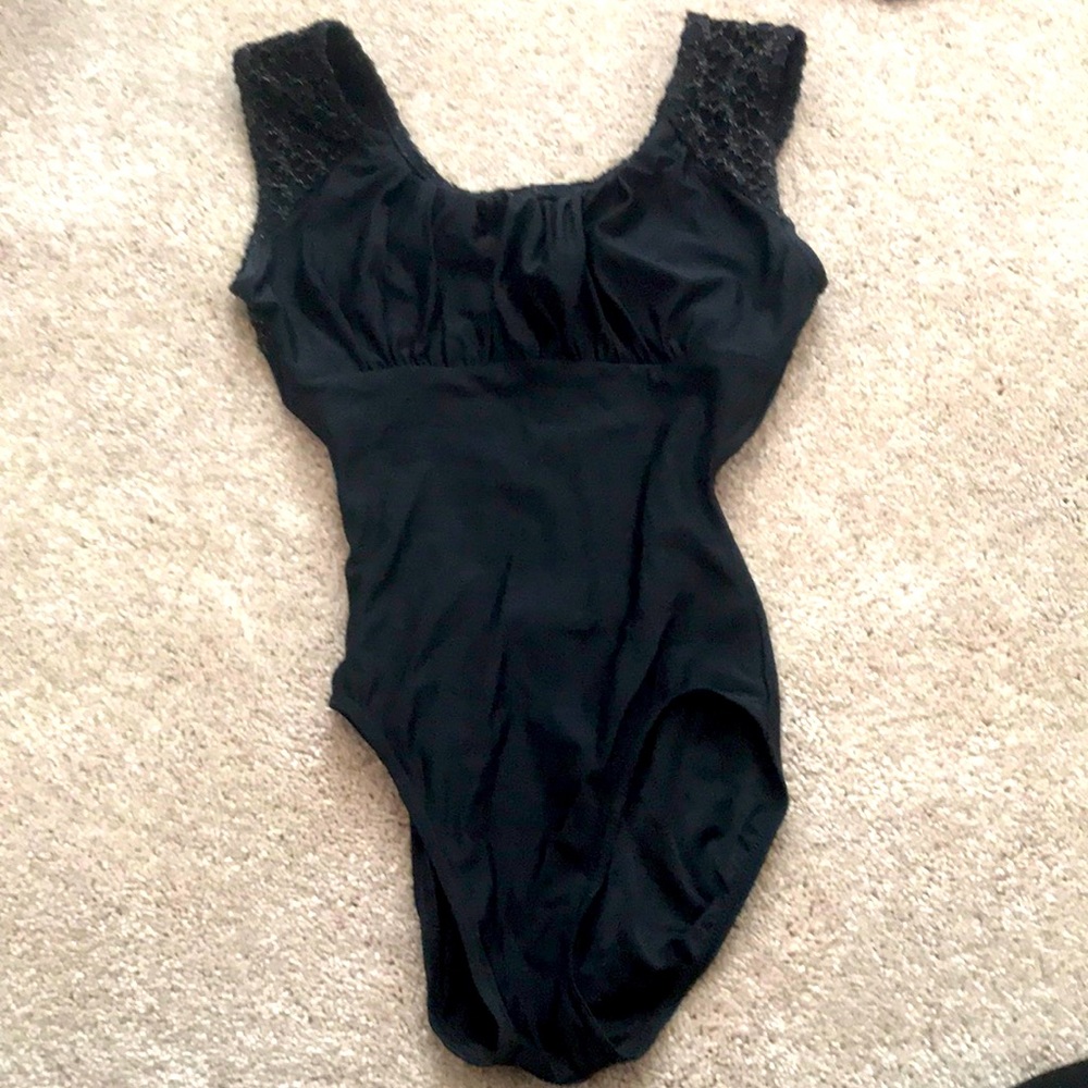 Capezio Black Sleeveless Leotard